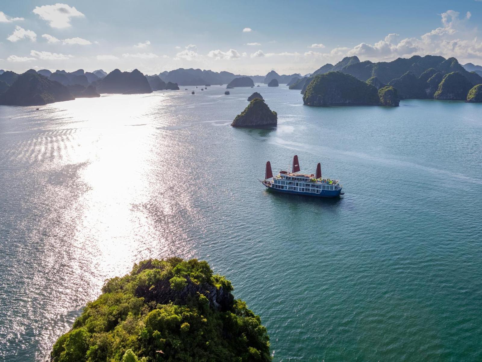 Hotel Lotus Boutique Cruise Ha Long Exterior foto